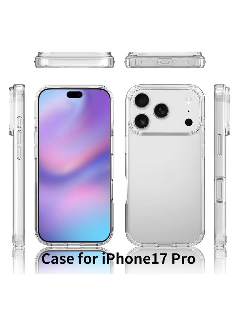 Denx Clear Magnetic Case for iPhone 17 Pro, Compatible iphone 17 Pro with, Translucent Back  Shockproof Phone Cover. - Image 2