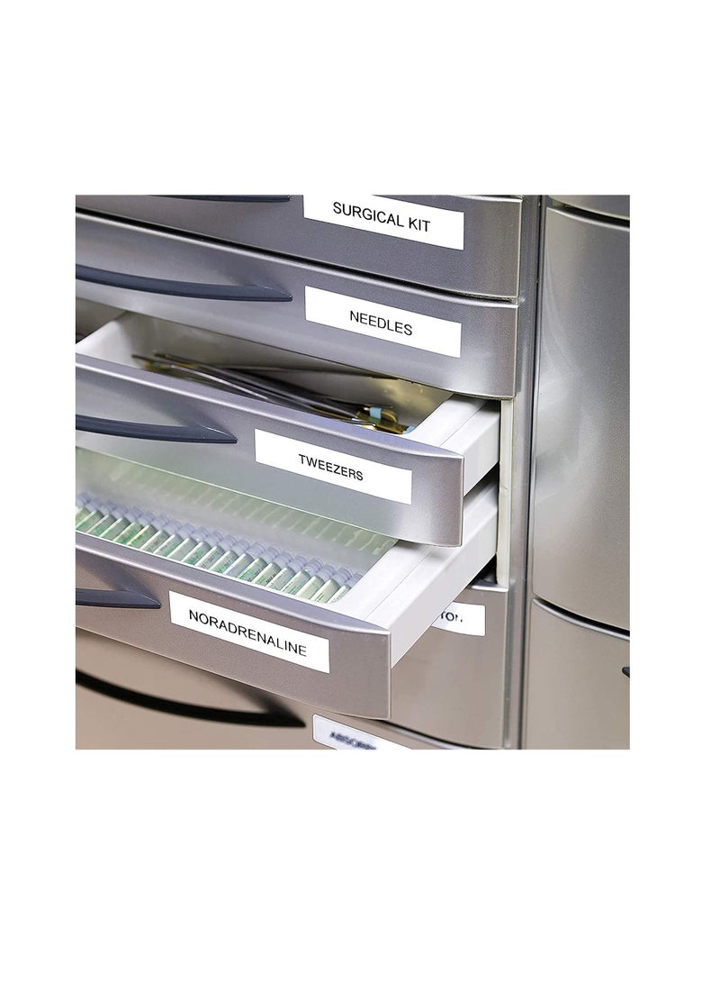 Dymo D1 Labelling tape 12mm black on white - Image 3