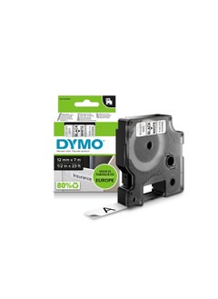 Dymo Dymo D1 Labelling tape 12mm black on white  - Image 1