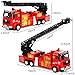 GLW Toddlers fire Truck Toys Kids Play Fire Trucks Medium Size Alloy Inertia Driving Simulation Model Rotating Ladder Sound and Light - Image 4