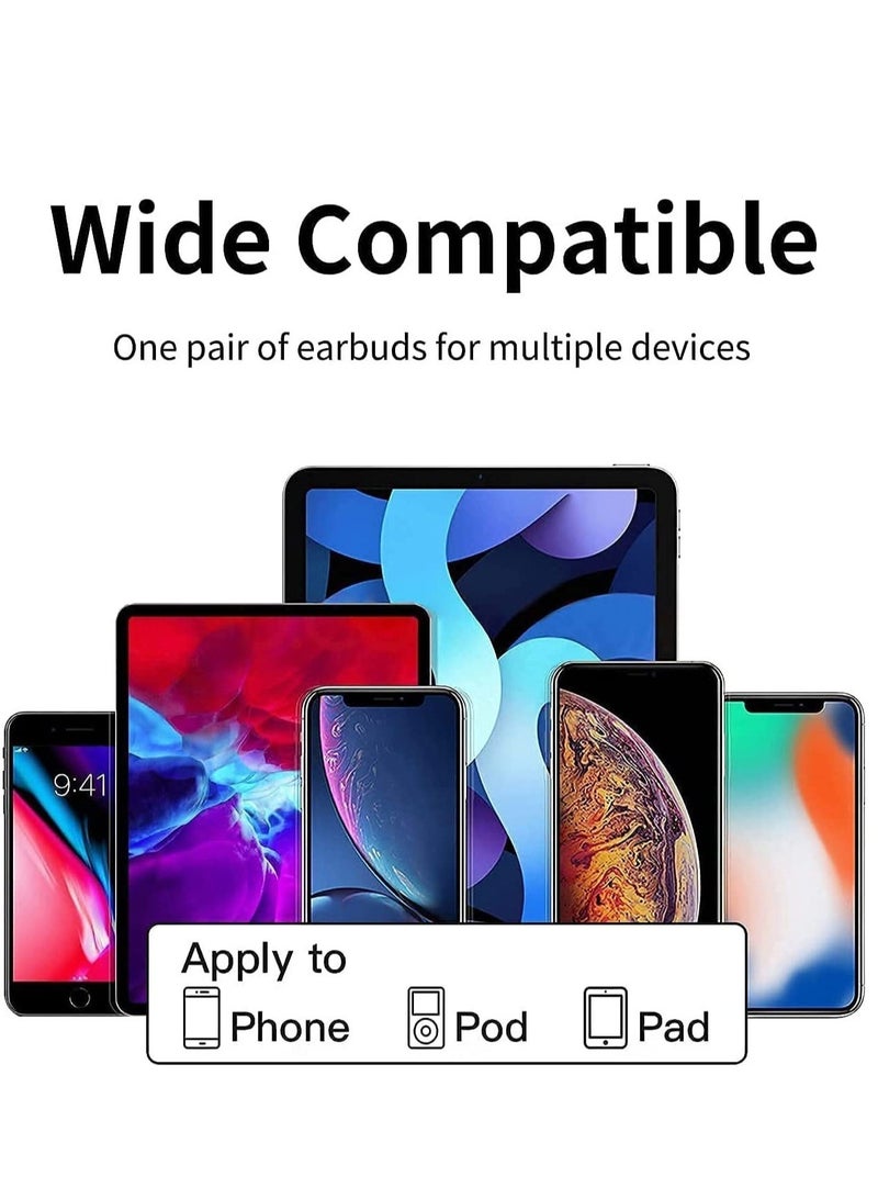 for iPhone 14 pro max Earphones Wired Headphones Built-in Mic&Volume Control & Noise Cancellation In-Ear Earphones Earbuds Compatible for iPhone 11/12/13 Pro/XS Max/8/8plus 7/7plus Support for all iOS - Image 5