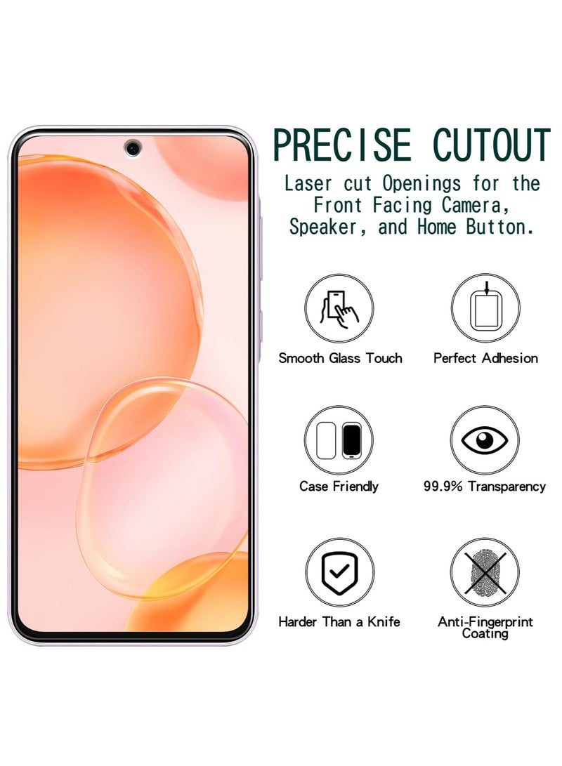 BORTONY Samsung Galaxy A36 5G Tempered Glass Film  Anti-Scratch Bubble Free With 2-Pack Fingerprint Unlock Support For Samsung Galaxy A36 5G  - Image 2