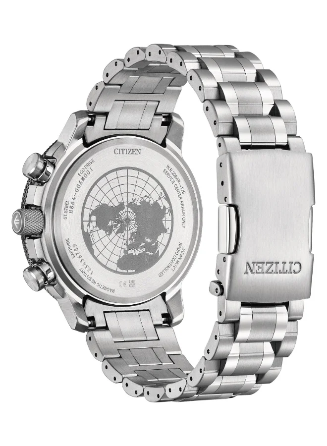 CITIZEN Stainless Steel Analog Watch BY3006-53H - 46 mm