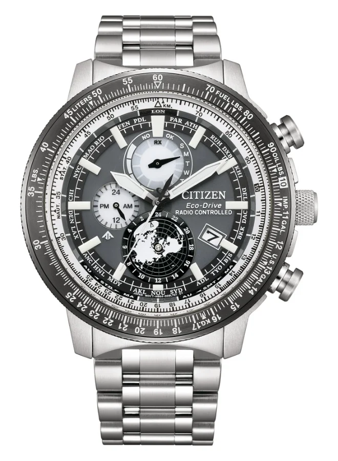 CITIZEN Stainless Steel Analog Watch BY3006-53H - 46 mm