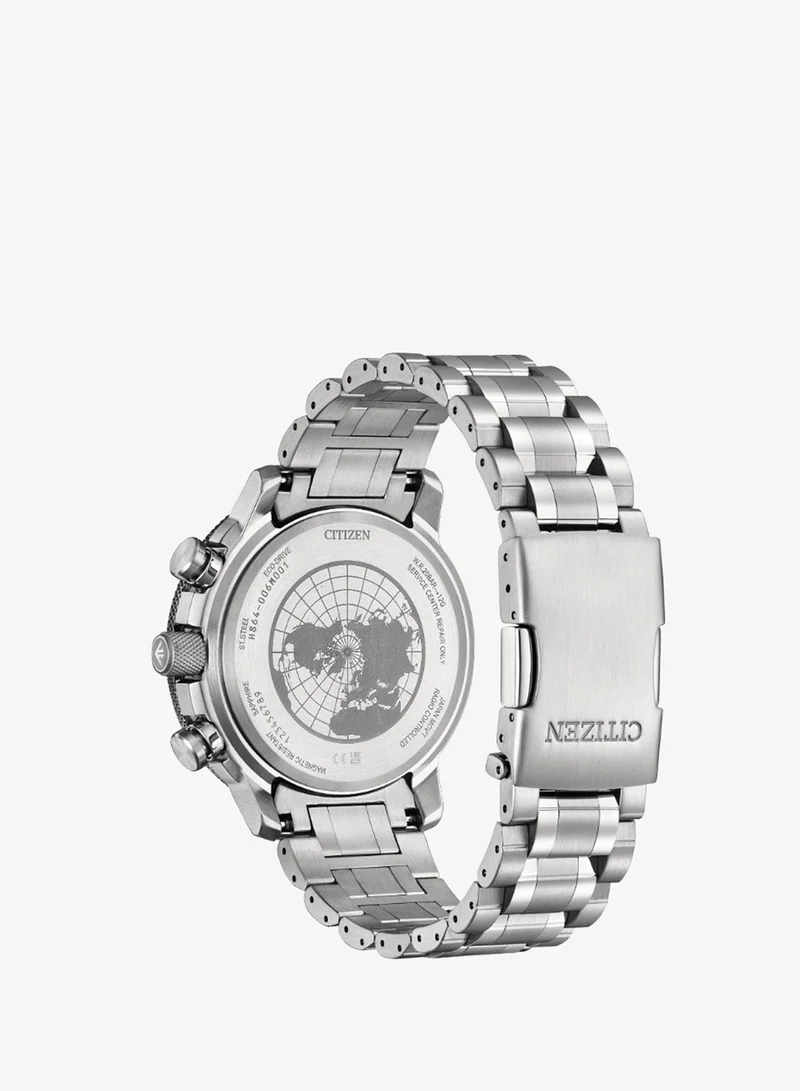 CITIZEN Stainless Steel Analog Watch BY3006-53H - 46 mm