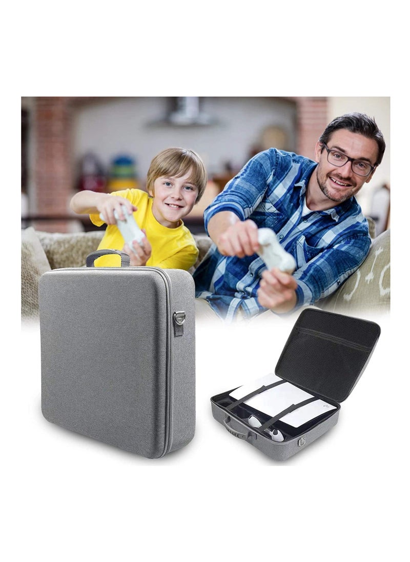 XICEN Storage Bag for PS5, Carrying Case for PS5, Carrying Case Portable Waterproof Travel Bag Fits for PS5 Models Travel Case, Hard Shell Larger Capacity Case  - Image 2