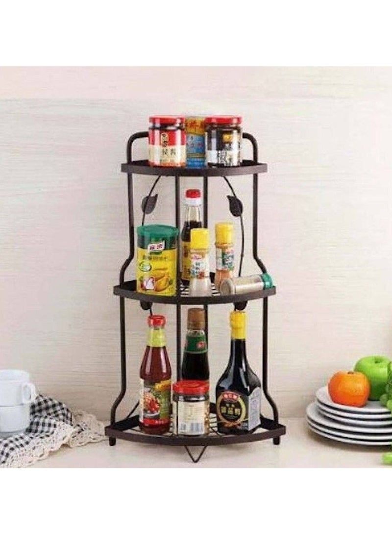 Wire Mesh Rolling Wheeled Kitchen Storage Organizer Cart with Baskets for Kitchen Utensils Storage Carts - Image 2