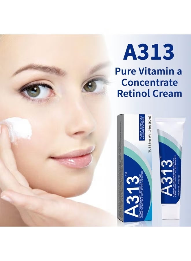 A313 Retinol Cream for Face, Anti-Ageing Treatment, Skin Brightening and Hydrating, 50g - Image 4