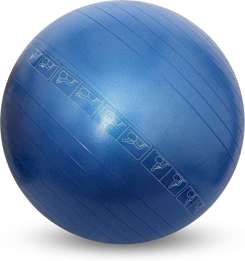 Nivia AntiBurst Gym Ball with Footpump - 75 CM - Image 2