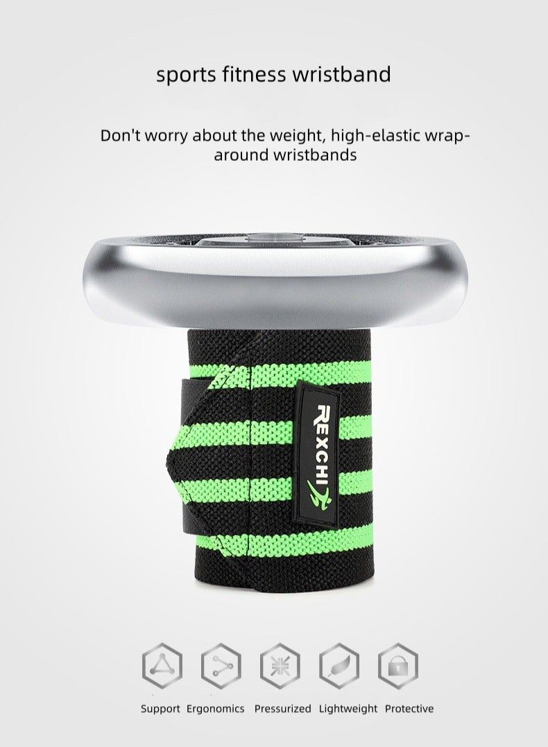 REXCHI Weightlifting Fitness Wristband - Premium Wrist Support - Thumb Loop Provides Extra Grip and Comfort Weightlifting Wristband for Weightlifting, Gym, Deadlift, Workout, Men and Women (Gray Stripe) - Image 5