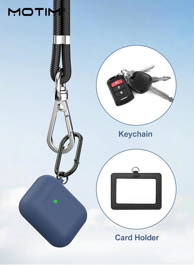 Motim 2 Sets Nylon Phone Lanyard,  Universal Crossbody Cell Phone Lanyards, Adjustable Shoulder Neck Strap with Patch, Compatible With Most Smartphones - Image 2