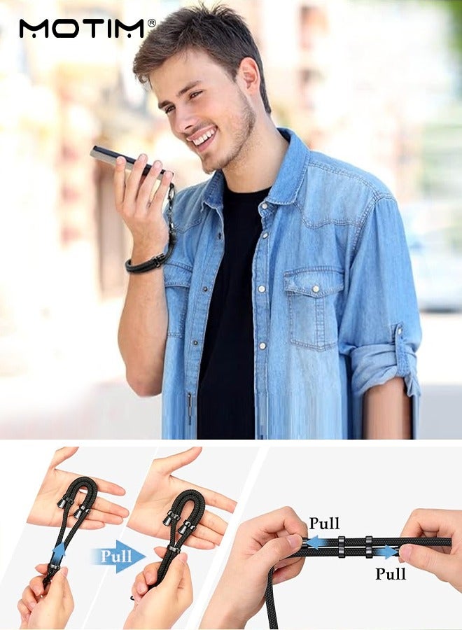 Motim 2 Sets Nylon Phone Lanyard,  Universal Crossbody Cell Phone Lanyards, Adjustable Shoulder Neck Strap with Patch, Compatible With Most Smartphones - Image 4