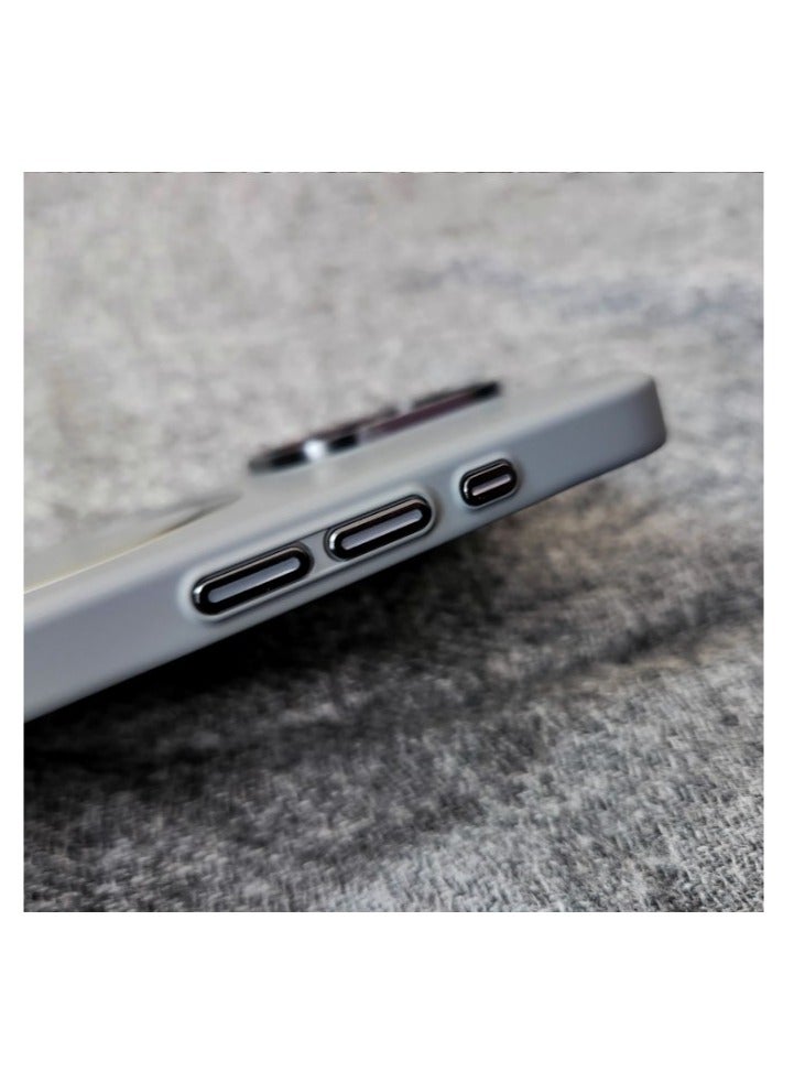 Premium Meg-safe Slim Case Iphone 12 Pro Max Wireless Charging – Light Grey