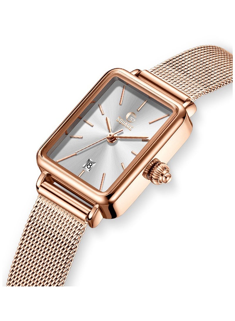 Gsquare Women’s Analog Quartz Rose Gold Stainless Steel Watch – Model 3692 - Image 2