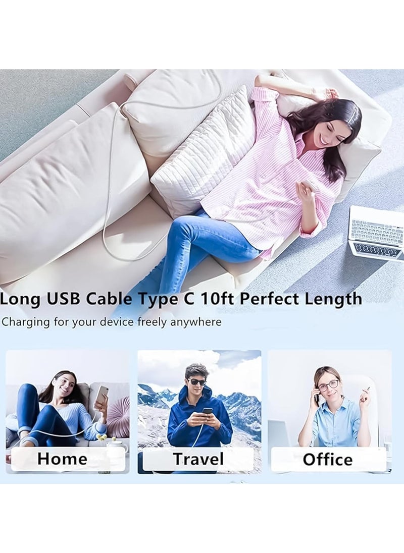 INFLUX (PACK OF 2) 2M USB C to USB C Cable 60W, Compatible with iPhone 15 Samsung S22 Note 20 iPad Pro MacBook Tablets, Huawei, Xiaomi, Vivo, Oppo etc  - Image 2