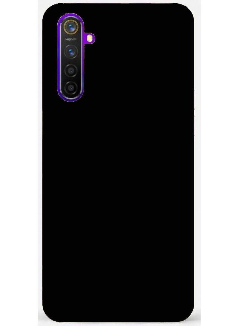 NIBEMINENT Protective Silicone Back Cover For Oppo Realme 6 Pro Black