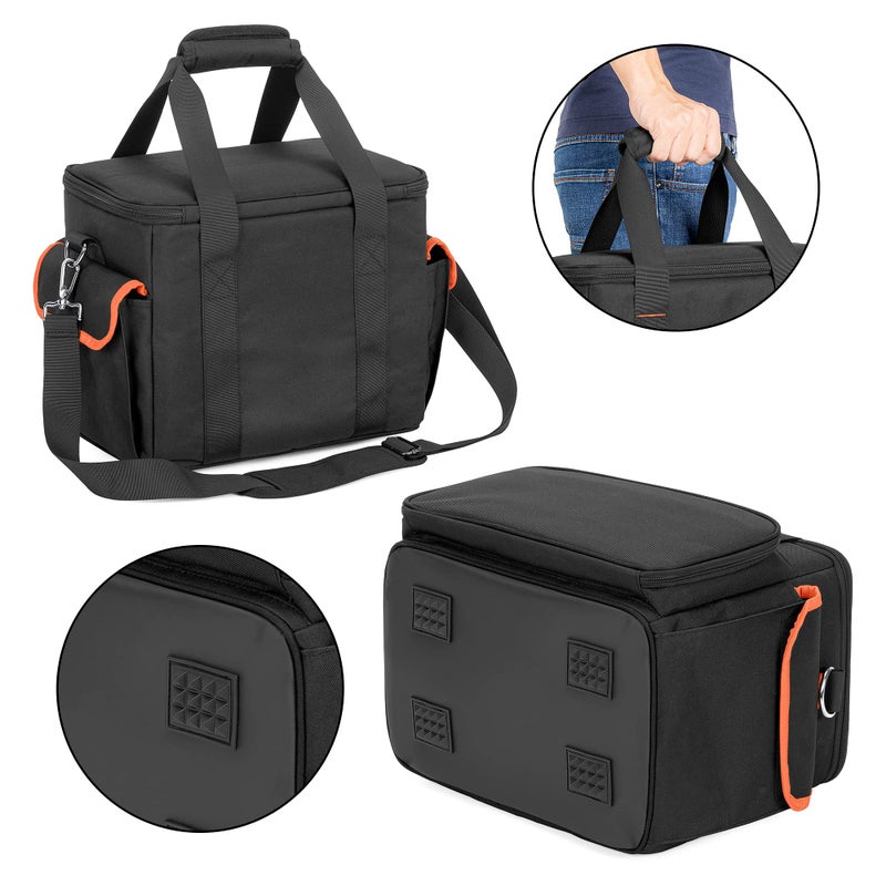 Trunab Carrying Case Compatible with ECOFLOW River/River 2/River Pro, Storage Bag with Waterproof Bottom and Front Pockets for Charging Cable and Accessories - Image 3