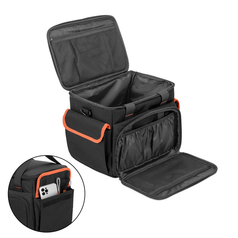 Trunab Carrying Case Compatible with ECOFLOW River/River 2/River Pro, Storage Bag with Waterproof Bottom and Front Pockets for Charging Cable and Accessories - Image 2