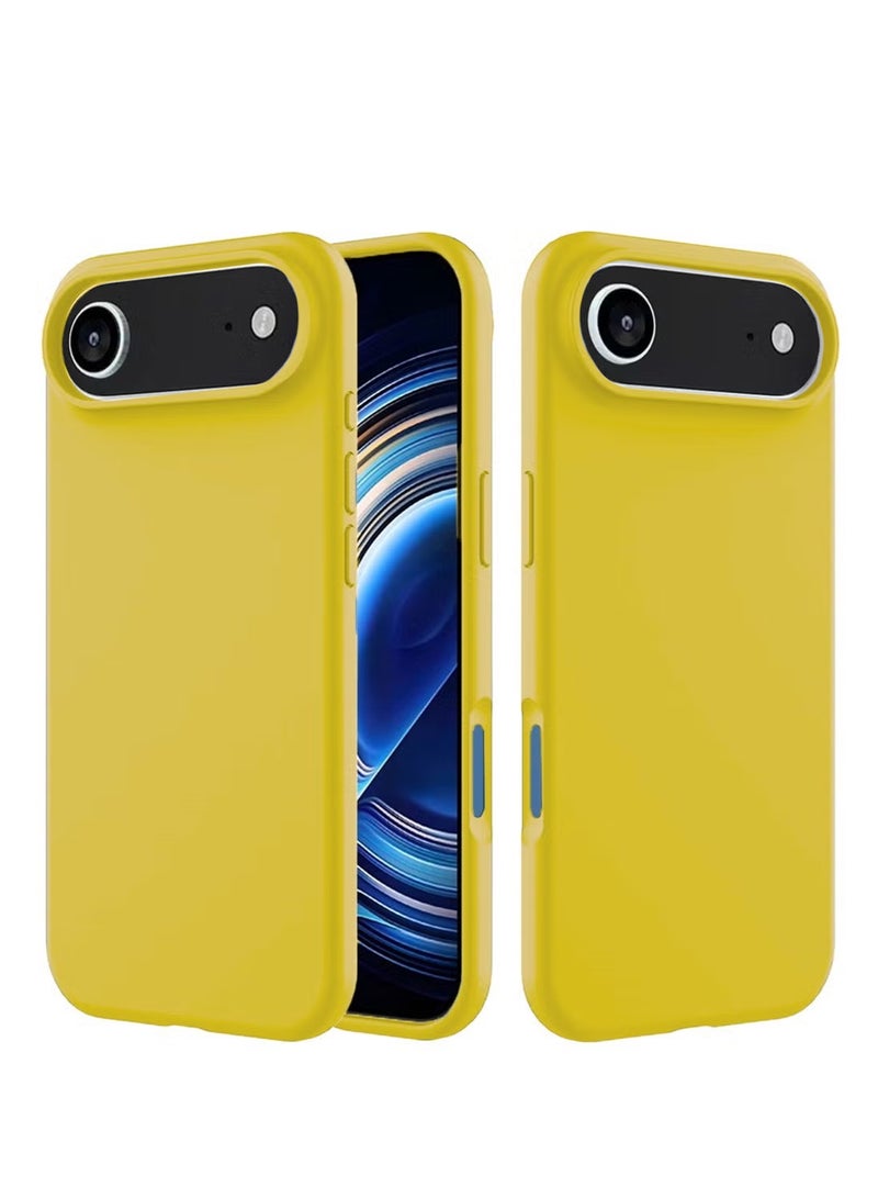 Wtech Apple iPhone Air 5G 2025 Soft Liquid Silicone Case Cover (MCRPSN) - Pastel Yellow