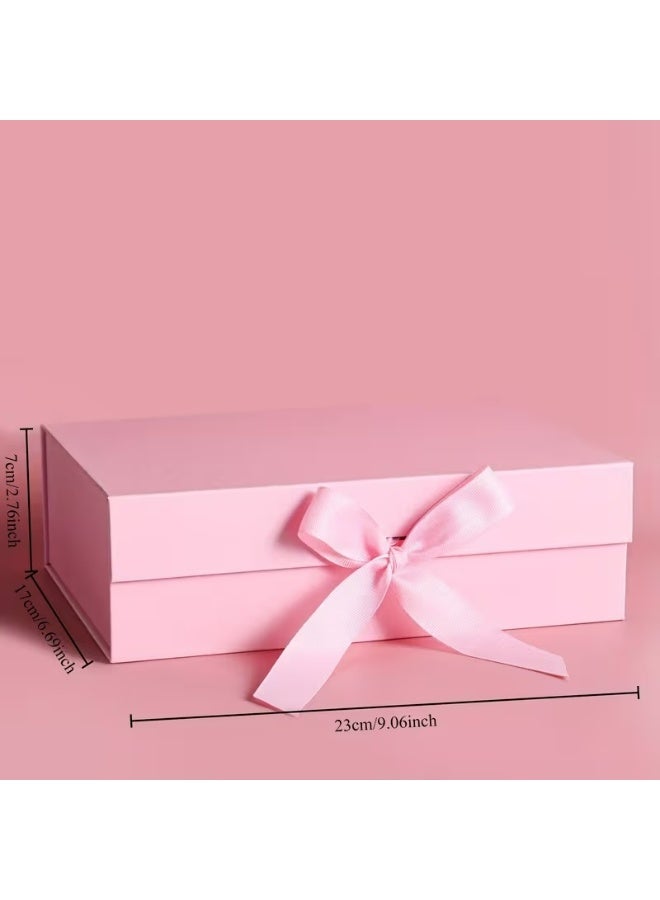 Kandid Magnetic Lid Gift Box with Ribbon Gift Box For Birthday, Anniversary Special Occasions – Presentation Box for Birthday, Wedding & Anniversary (Pink Box) - Image 5