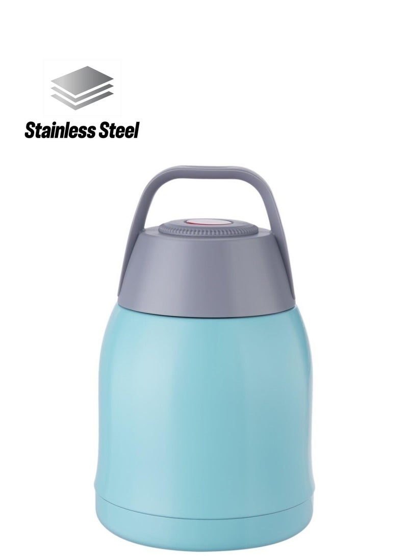 Excefore وعاء طعام ذاتي التسخين سعة 20 أونص، وعاء طعام معزول 2 في 1 - زجاجة طعام من الفولاذ المقاوم للصدأ - معزولة بالتفريغ مع عزل ثلاثي الطبقات - غطاء مضاد للتسرب. - Image 1