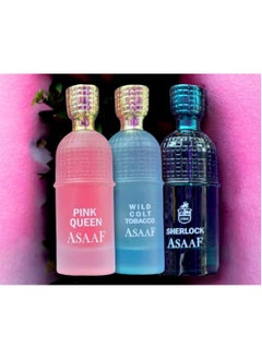 Bdayel Assaf perfume set consisting of 3 pieces with attractive scents