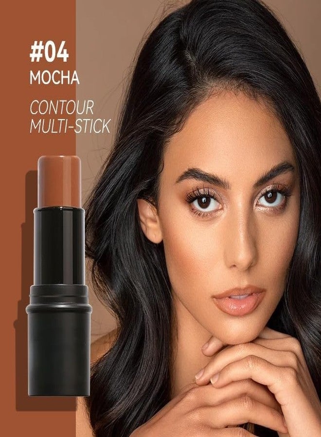 RedOak Multi-Use Cream Contour Highlighter, Blush and Bronzer Contour Stick - 04 Mocha - Image 3