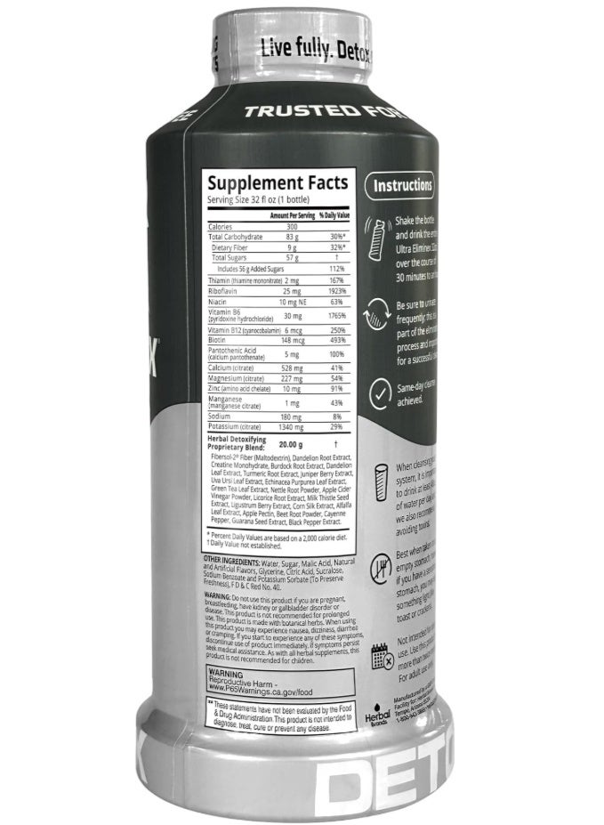 Herbal Clean Herbal Clean – Ultra Eliminex, Premium 1‑Step Ultimate Cleanse, Tropical Fruit, 32 fl oz  - Image 2
