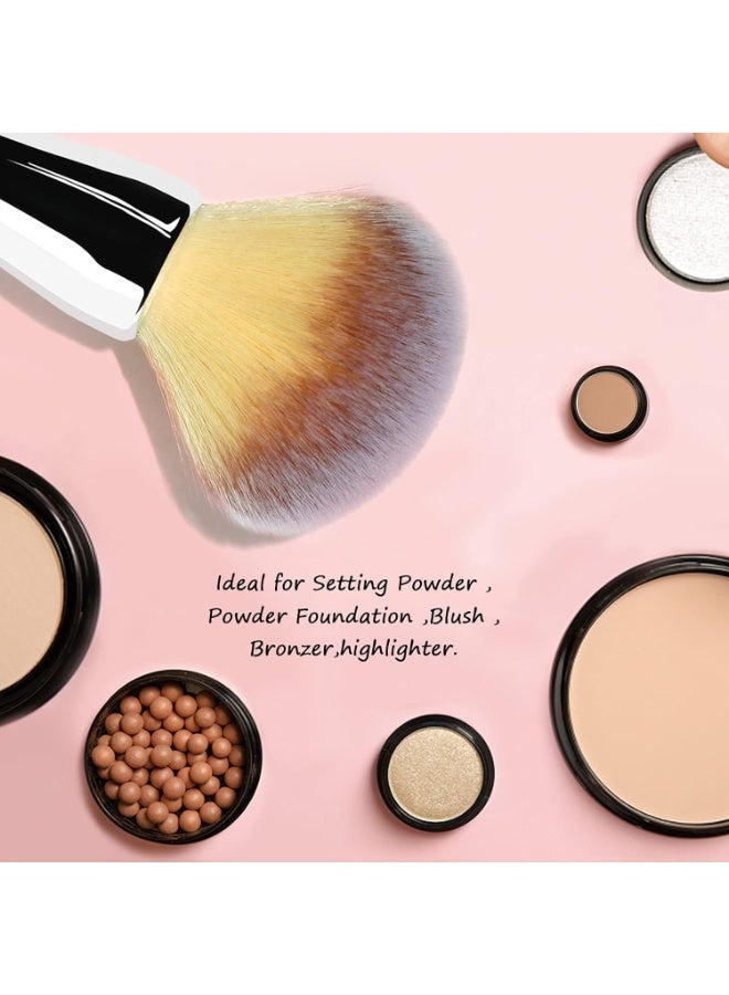 ‌Premium Large Flat Arched Kabuki Foundation Brush – For Blending Liquid, Cream & Powder Makeup‌ - Image 1