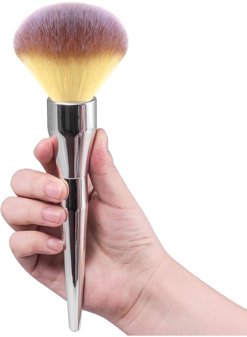 ‌Premium Large Flat Arched Kabuki Foundation Brush – For Blending Liquid, Cream & Powder Makeup‌ - Image 2