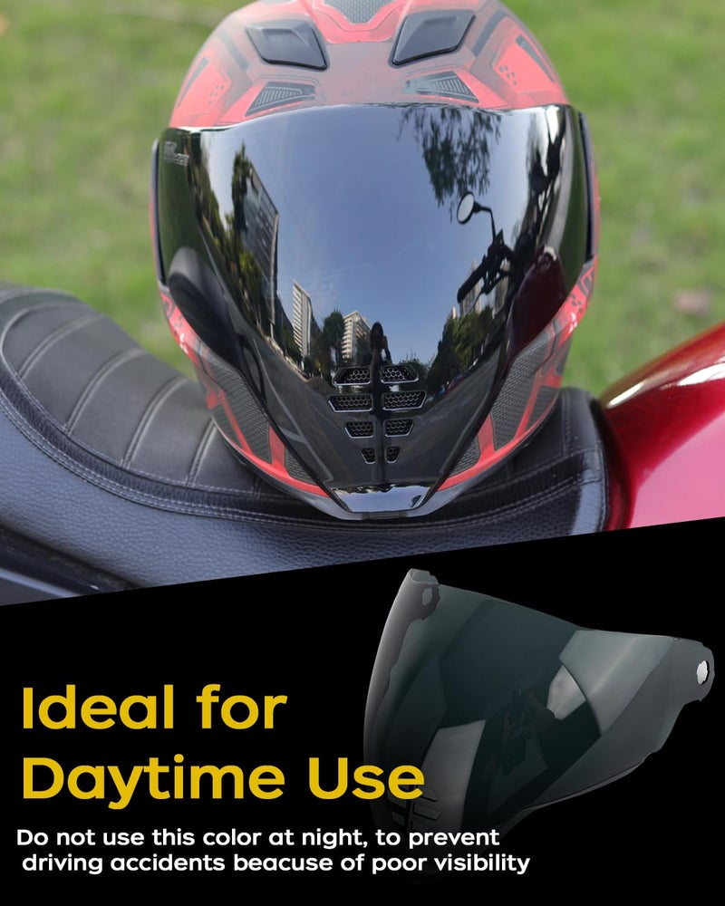 Soman Airflite Visor Face Shield Replacement, IC-06 Visors Shield Compatible with IC-06 Airflite UV Protection （Deep Smoke） - Image 2