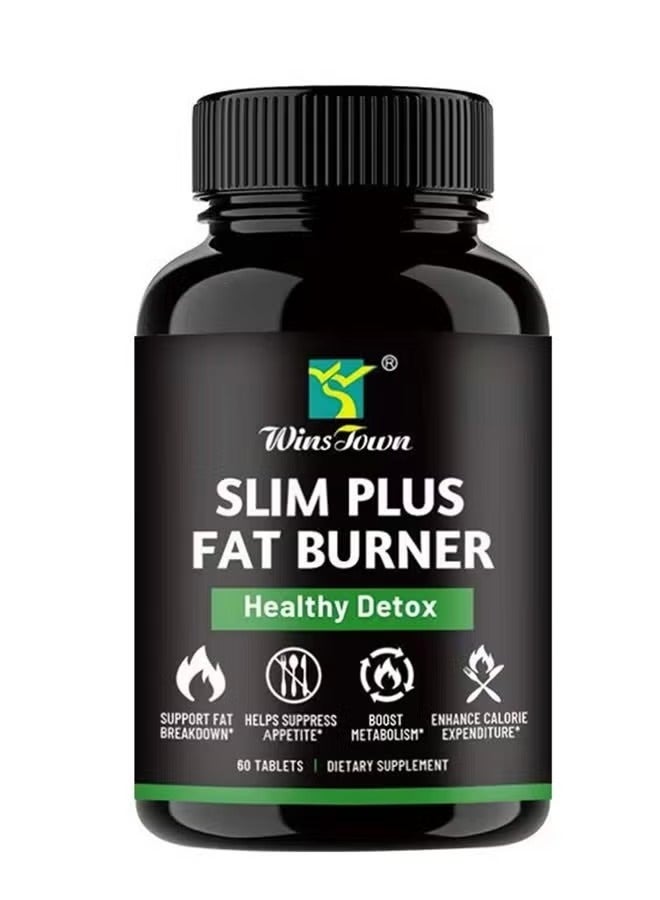 Wins Town 60 قرص سليم بلس لحرق الدهون، تطهير صحي، حرق الدهون - Image 1