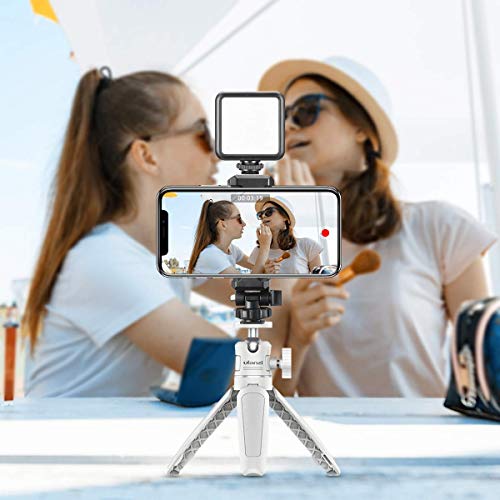 YILIWIT MT-08 White Mini Tripod for Camera,1/4" Screw Universal Portable Camera Tripod Compatible with DJI OSMO Pocket 3/OSMO 360/Insta360 x5/iPhone/Sony/Canon, Extendable Handheld Video Shooting Vlog Stand - Image 5