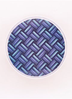 Bright Designs Melamine Round Tray 
Set of 1 (D 38cm) bleu blanc  - Image 2