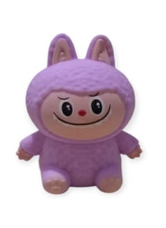 Mainan Squishy The Monster Labubu Warna Warni Mainan Pencet Soft Toy Penghilang Stress Purple
