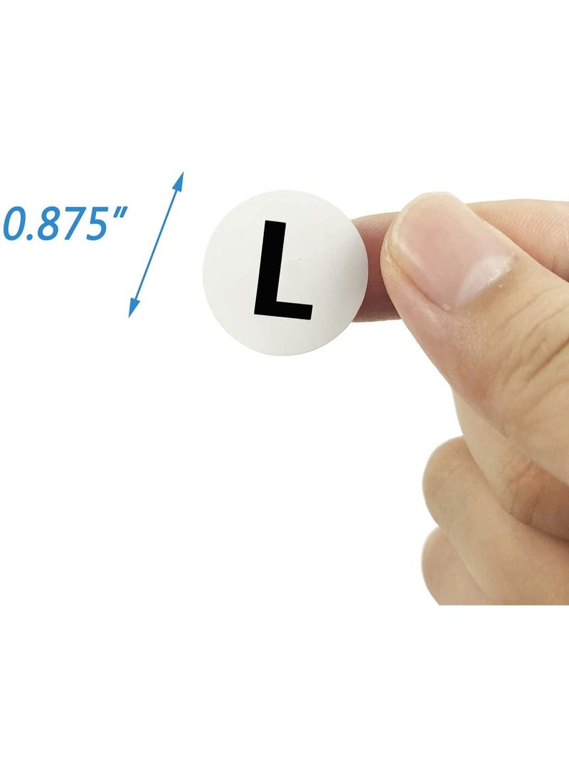 SYOSI 6 PCS Clothing Size Stickers Labels 7/8" Round Self Adhesive Size Stickers for Clothing T Shirts Retai  - Image 3