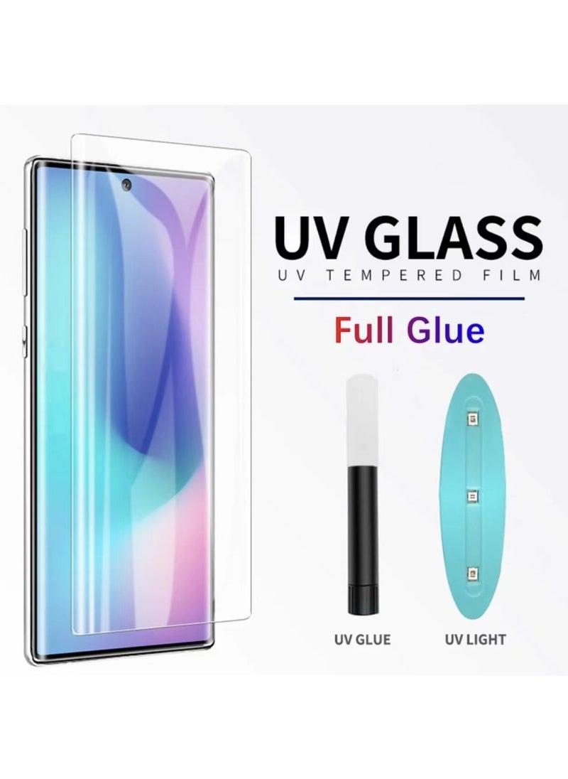 UV Liquid Glue Full Coverage Tempered Glass Screen Protector For Infinix Zero 30 - Clear