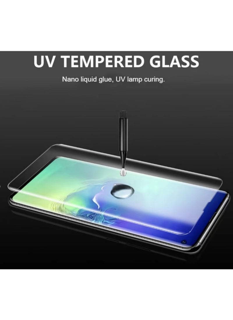 UV Liquid Glue Full Coverage Tempered Glass Screen Protector For Infinix Zero 30 - Clear