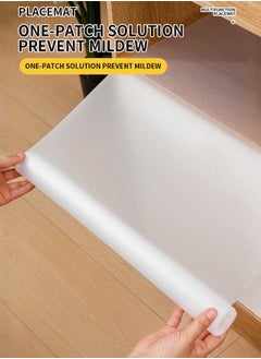DUNISO 3 Rolls Cabinet Mat, Non Adhesive Eva Shelf Liner, Anti Slip Drawer Mat, Anti Fouling And Moisture Proof, Can Be Cut, Suitable For Kitchen And Bedroom Refrigerators (30x150cm)  - Image 5