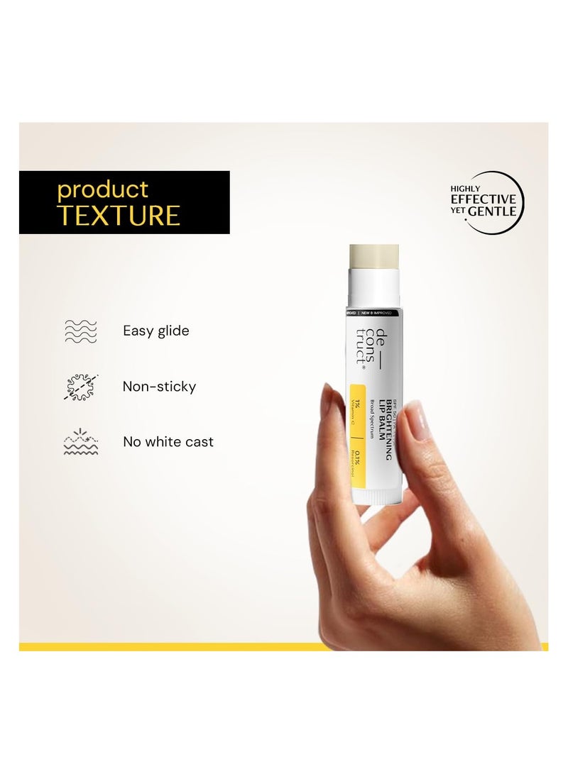 Deconstruct Brightening Lip Balm for Dark Lips | SPF 50 | Vitamin C & Resorcinol | Brightens Dark Lips & Evens Lip Tone | Vitamin E & Murumuru Butter | 4.2g - Image 5