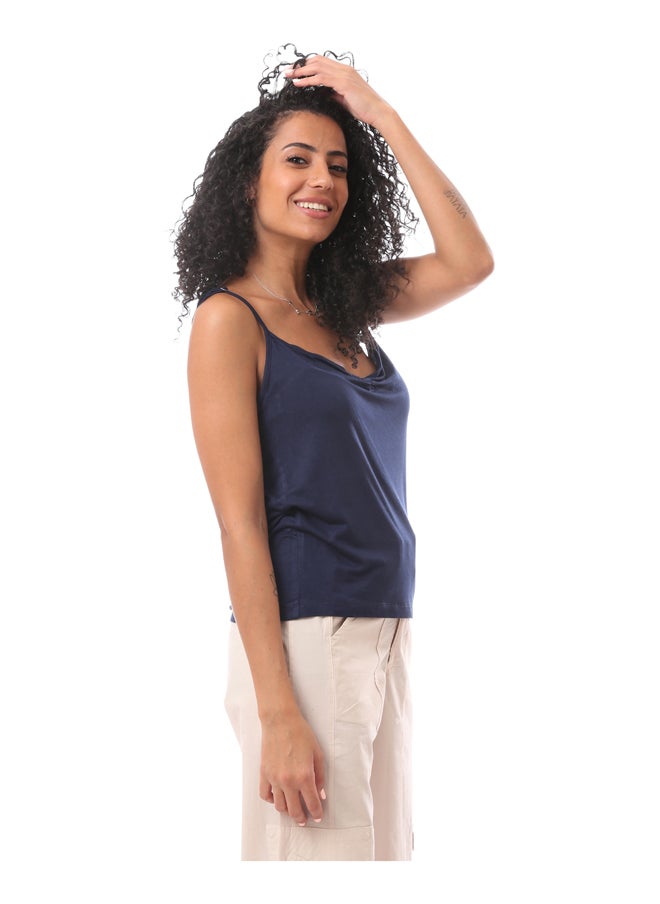 MERCH - Chest Scrunch With Straps Knitted Viscose Pyjama Top - Image 1