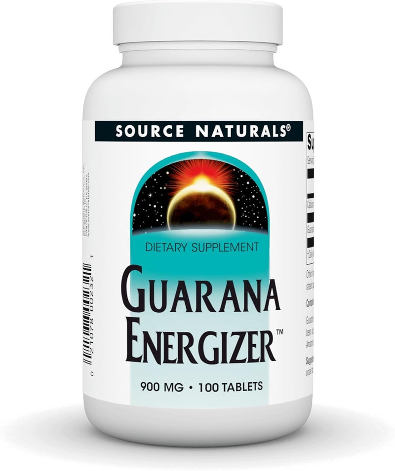 Source Naturals مكمل الطاقة من سورس ناتشورالز جواarana 900 ملغ 100 قرص - Image 1