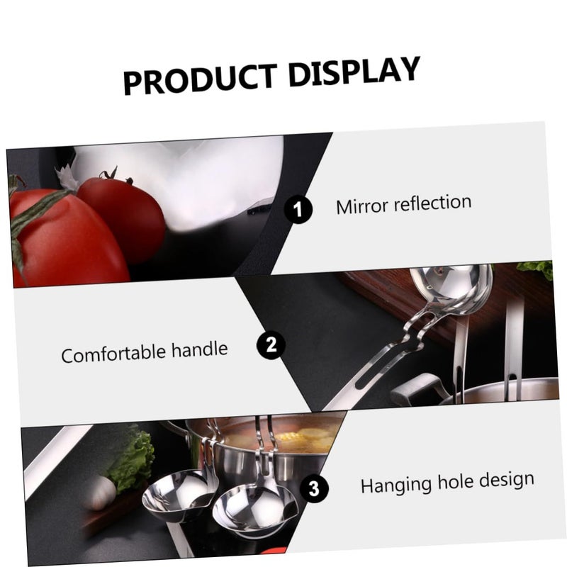 Stainless Steel Soup Fat Separator Ladle Dishwasher Safe Oil Filter Spoon - Image 5