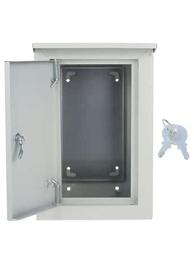 صندوق تقاطع كهربائي خارجي مقاوم للماء، غلاف معدني مثبت على الحائط مقاس 160x300x200 مم - Image 1