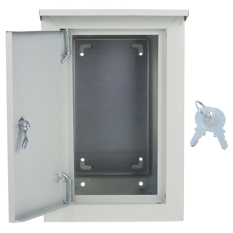 صندوق تقاطع كهربائي خارجي مقاوم للماء، غلاف معدني مثبت على الحائط مقاس 160x300x200 مم - Image 2
