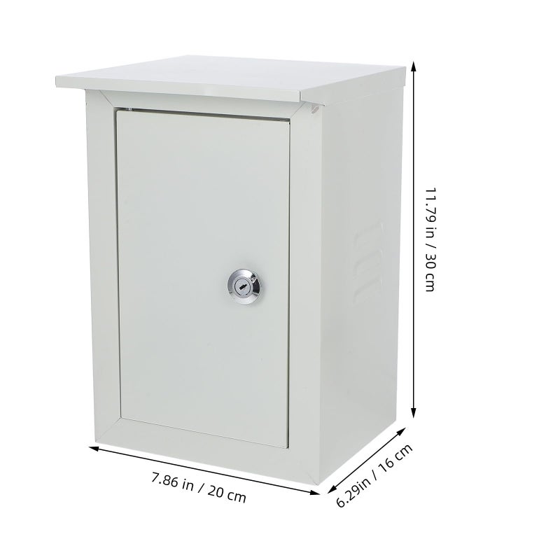 صندوق تقاطع كهربائي خارجي مقاوم للماء، غلاف معدني مثبت على الحائط مقاس 160x300x200 مم - Image 3