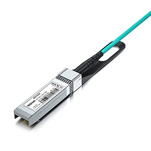 10Gtek كابل 10Gtek 10G SFP+ AOC - كابل ألياف بصرية نشطة 10GbE SFP+ إلى SFP+، تجميعات ألياف OM3 MMF متصلة مباشرة مع موصلات SFP+ لجهاز Cisco SFP-10G-AOC5M، Ubiquiti UniFi، Mikrotik، بطول 5 أمتار - Image 4