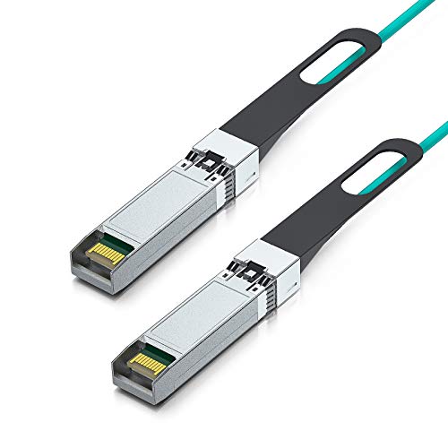 10Gtek كابل 10Gtek 10G SFP+ AOC - كابل ألياف بصرية نشطة 10GbE SFP+ إلى SFP+، تجميعات ألياف OM3 MMF متصلة مباشرة مع موصلات SFP+ لجهاز Cisco SFP-10G-AOC5M، Ubiquiti UniFi، Mikrotik، بطول 5 أمتار - Image 3