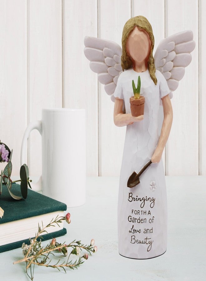 AcowSpt Gardening Gifts for Women, Gifts for Gardeners Woman, Garden Gifts Women, Unique Gardening Gifts, Garden Angel, Sculpted Hand-Painted Angel Figurine - Image 2