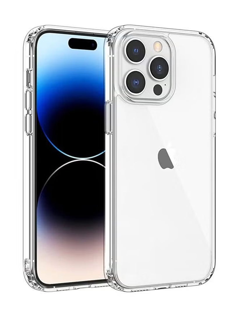 Generic - For iPhone 14 Pro Max Slim Full Body Silicone Protective Phone Case Cover Transparent - Image 1